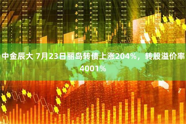 中金辰大 7月23日丽岛转债上涨204%，转股溢价率4001%