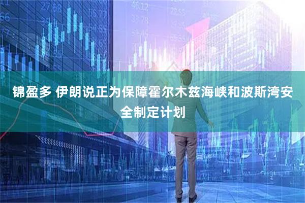 锦盈多 伊朗说正为保障霍尔木兹海峡和波斯湾安全制定计划