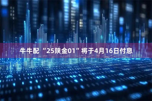 牛牛配 “25陕金01”将于4月16日付息